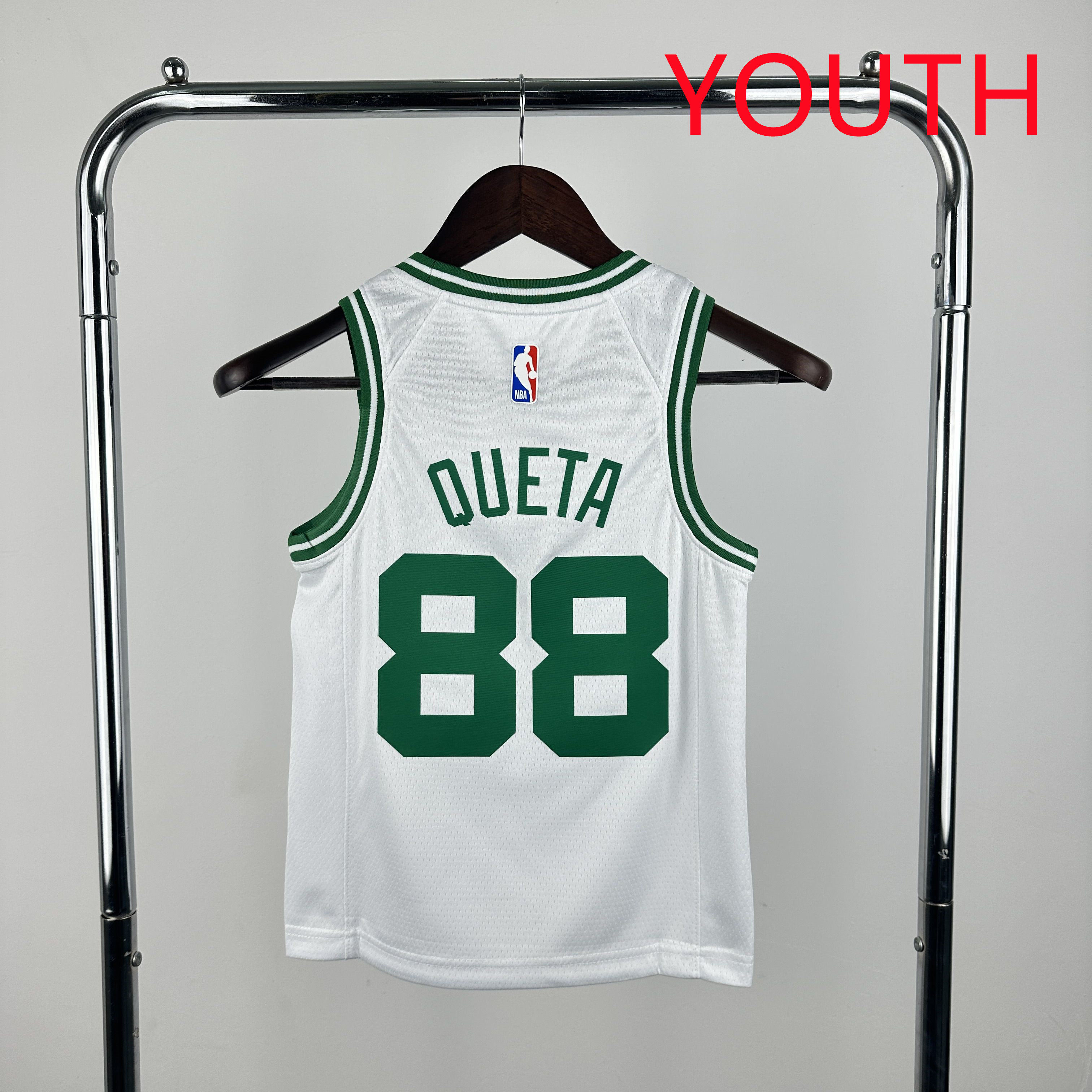 Youth Boston Celtics #88 Queta White Season Nike 2025 NBA Jersey